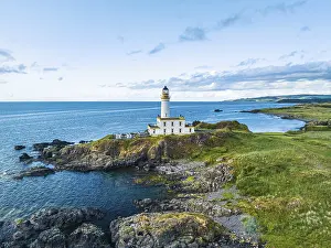 Drone Photography Scotland Drucke: Turnberry Lighthouse from a drone