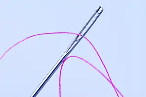 Still Life Images Drucke: Twine with needle