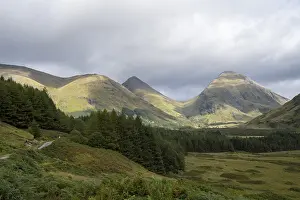 Travel Photography Scotland UK Drucke: Typical landscape on the River Etive