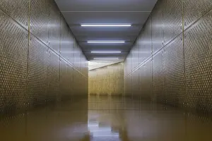 Public Transport Illustration Drucke: A typical underground corridor background 3d illustration