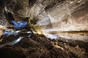 Spanish Volcanic Area Drucke: Underground cave formed by lava flow