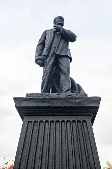 Russian Federation Memorials Drucke: Unique Lenin the matator monument