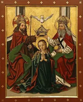 Eastern European Artwork Drucke: Unknown Austrian painter: Coronation of the Virgin