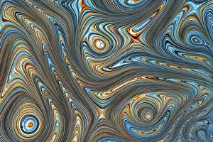 Fractal Marble Texture Drucke: Unusual marble texture - computer-generated image