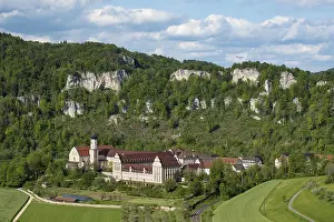 Upper Danube Valley View Drucke: Upper Danube Valley with Beuron Archabbey