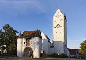 Germany Famous Landmark Drucke: Upper Gate with guard tower, Pfullendorf