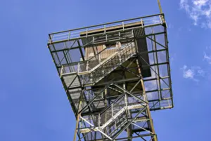 View From Observation Point Drucke: Upper part of an observation tower with viewing platform