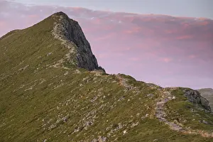 Stone Staircases In Europe Drucke: Upper section of the Rorsethornet stone staircase