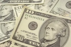 Capital Market Image Drucke: U.S. dollar bills
