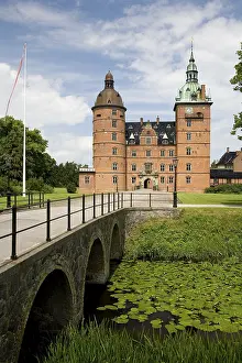 Drucke von Schloss Vallo in Dänemark Schloss Drucke: Schloss Vallo in Dänemark