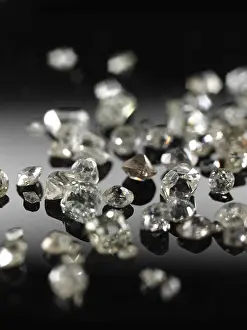 Gemstone Further Processing Drucke: Many valuable diamonds, some rough