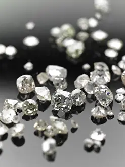 Gemstone Further Processing Drucke: Many valuable diamonds, some rough