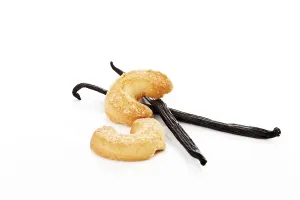 Christmasy Pastry Dishes Drucke: Vanillekipferl, crescent shaped biscuits