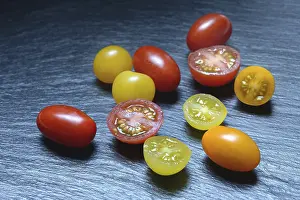 Diverse Cherry Tomato Varieties Drucke: Various cherry tomatoes, cherry tomato