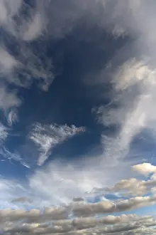 Deserted Germany Landscape Drucke: Various cloud formations, Bavaria, Germany