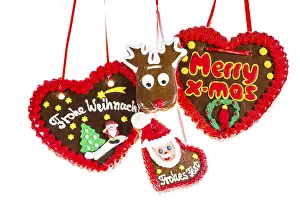 Gingerbread Hearts Drucke: Various gingerbread hearts
