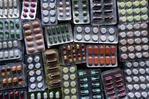 Blister Pack Drucke: Various tablets in blister pack