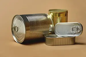 Tin Cans Drucke: Various tin cans, tin cans
