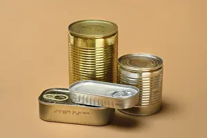 Food Storage Containers Drucke: Various tin cans, tin cans