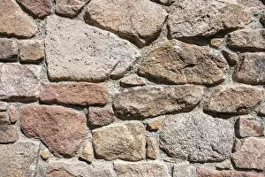 Full Frame Stone Images Drucke: Various types of stone as a building material