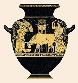 Antique Tableware Drucke: Vase from ancient Greece