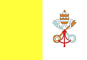 Vatican Flag Drucke: Vatican flag