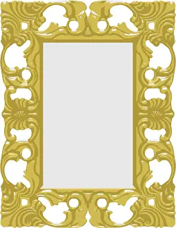 Golden Picture Frame Drucke: Vector gold frame