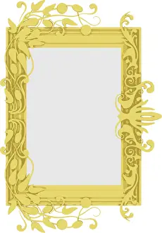 Deserted Gold Frame Drucke: Vector gold frame