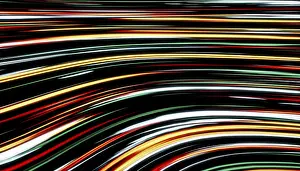 Bunte Abstrakte Kunst Drucke: Blockchain-Welle