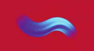Digitale Kunst Drucke: Vibrante Gradient-Hintergrund mit blauen Wellen auf roter Oberfläche