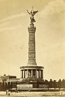 Victory Column Germany Drucke: Victory Column in Berlin, 1885