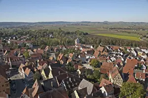 Bavaria Historic Church Building Drucke: View from the 89, 5 m high tower
