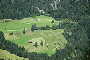 Bavaria Germany View Drucke: View of Alpe OsterbergOberstdorf