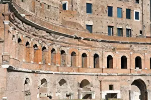 Rom Drucke: Ansicht der alten Fassade von Trajans Form.