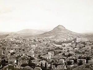 Ancient Greek Ruins Complex Drucke: View of Athens from the Acropolis