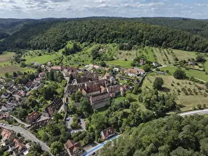 Bebenhausen Monastery Drucke: View of Bebenhausen with the monastery and castle