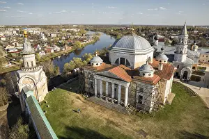 European Monastery Complex Drucke: View from the bell tower of Borisoglebsky Monastery