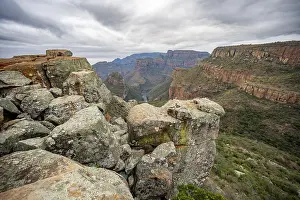 Panorama Route Mpumalanga Drucke: View of Blyde River Canyon, Upper Viewpoint