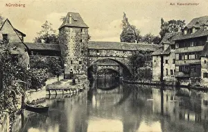 Historic Old Town View Drucke: View of the casemate in Nuremberg