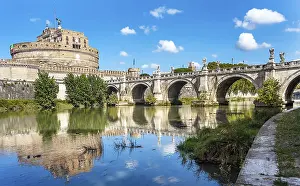 Fluss Drucke: Blick auf das Castel Sant'Angelo