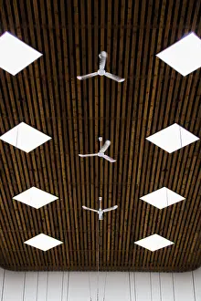 Modern Architecture Design Drucke: View ceiling with small fans
