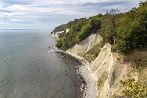 Baltic Sea Coast Drucke: View of the chalk cliffs
