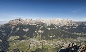 South Tyrol Mountain Scenery Drucke: View from the top of the Cima Dodici