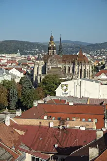 Central European City Views Drucke: View over the city centre with St