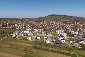 Central Europe City Portrait Drucke: View of city with new development area