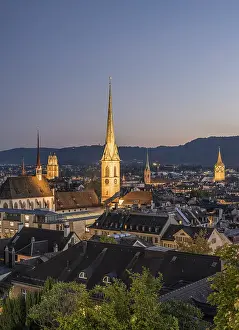 Predigerkirche Church Tower Drucke: View of the city, Predigerkirche
