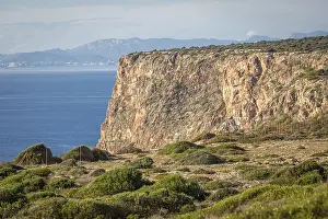 Spanish Coastline Drucke: View of cliffs in the south of Majorca