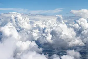 Cloudy European Landscape Drucke: View above the clouds, Bavaria, Germany