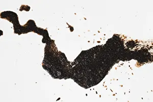 Top View Coffee Drucke: Top view coffee stain