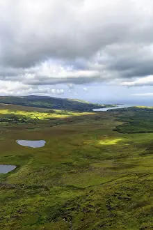 Dingle Peninsula Landscape Drucke: View from Connor Pass, also Conor Pass